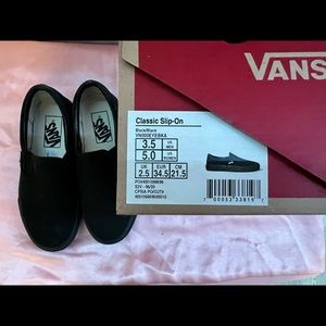 Vans slip on’s